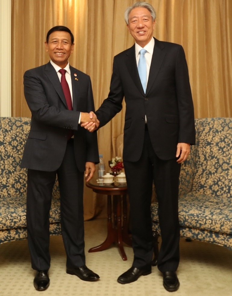 Meeting between DPM Teo Chee Hean and Indonesian Coordinating Minister for Political, Legal and Security Affairs Wiranto, 10 October 2016