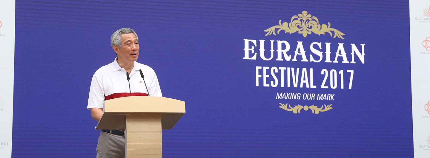 PM Lee at the Eurasian Festival.