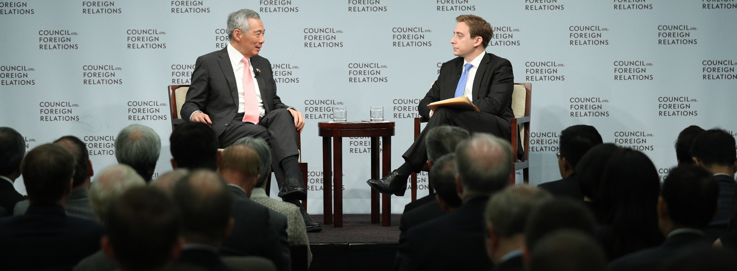 PM Lee Hsien Loong at Council on Foreign Relations on 25 Oct 2017 (MCI Photo by Kenji Soon)