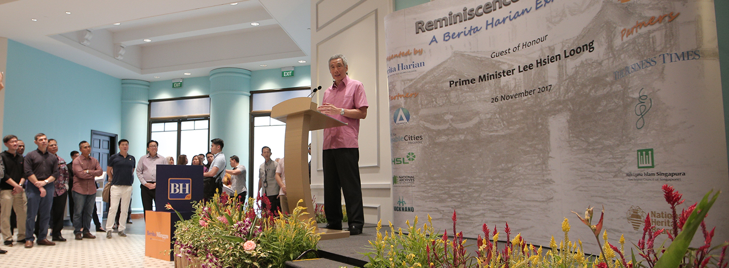 PM Lee Hsien Loong at BH60 Reminiscence By The River on 26 Nov 2017 (MCI Photo by Terence Tan)