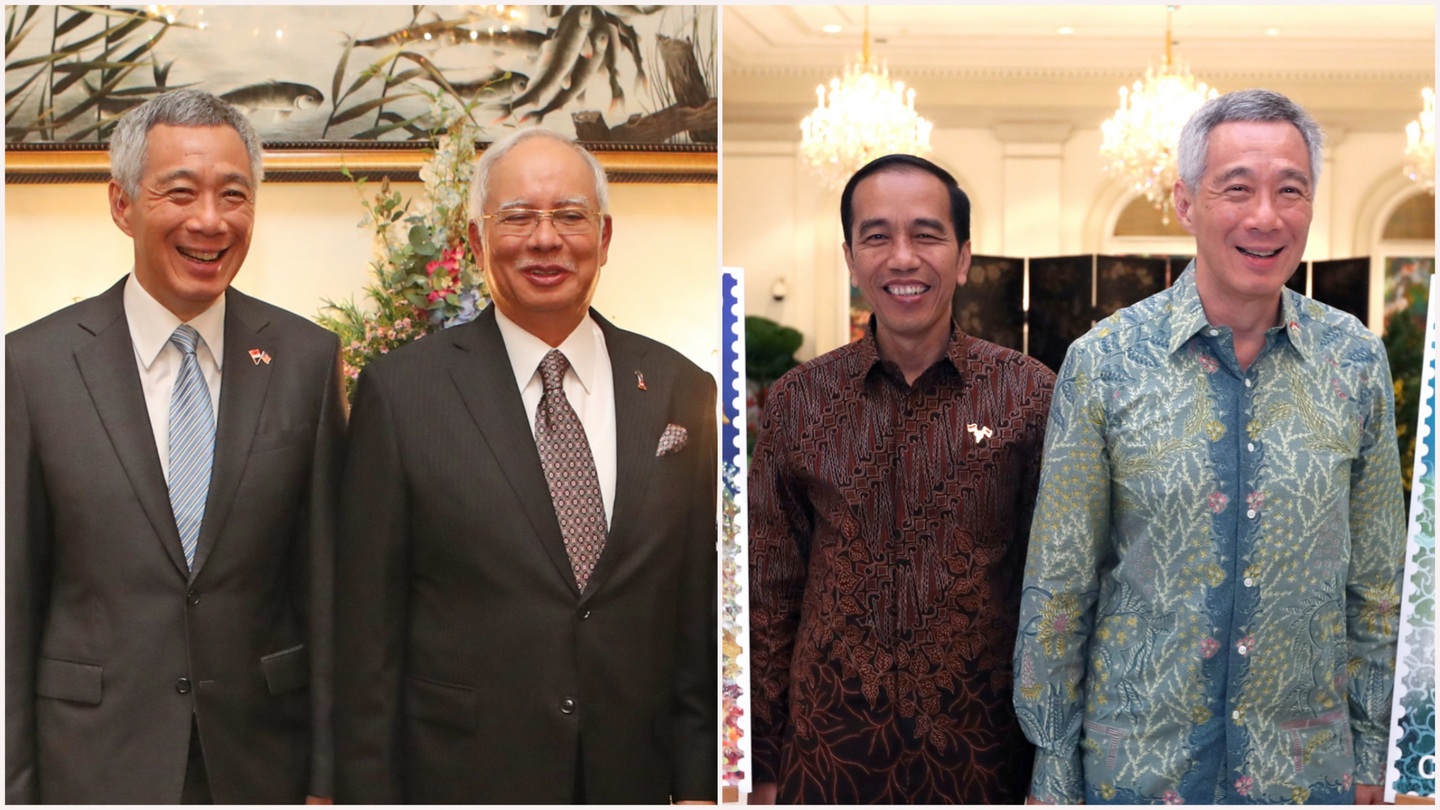 With Malaysia PN Najib Razak and Indonesia President Joko Widodo