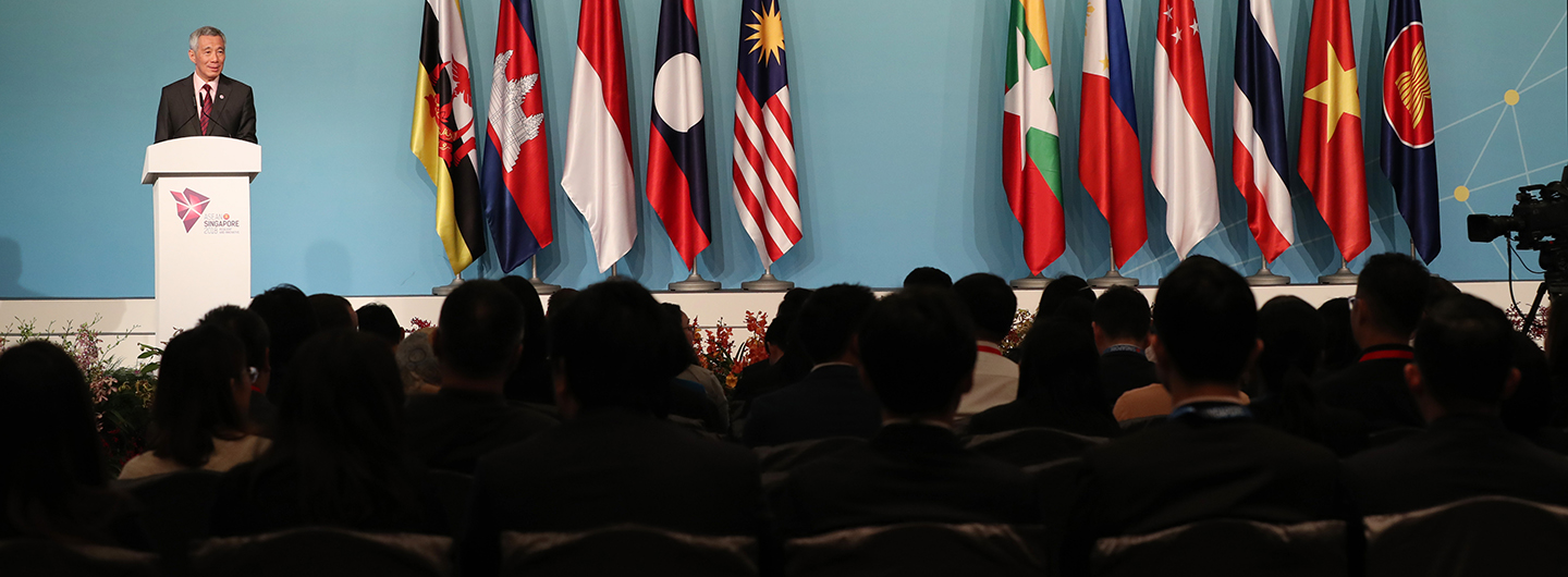 PM Lee Hsien Loong at the 32nd ASEAN Summit on 28 Apr 2018 (MCI Photo by LH Goh)