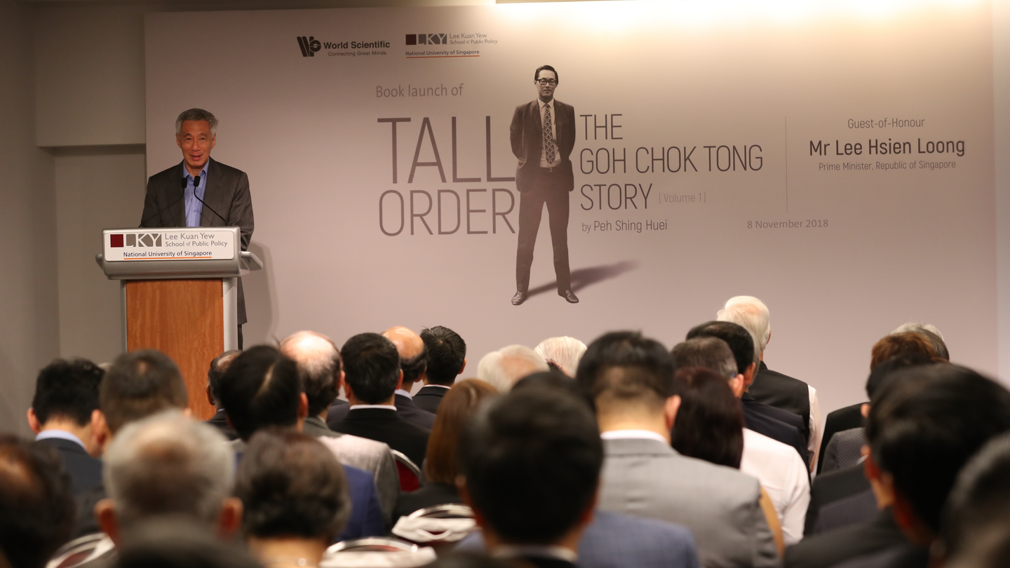 PM Lee Hsien Loong at the launch of ESM Goh Chok Tong's book 
