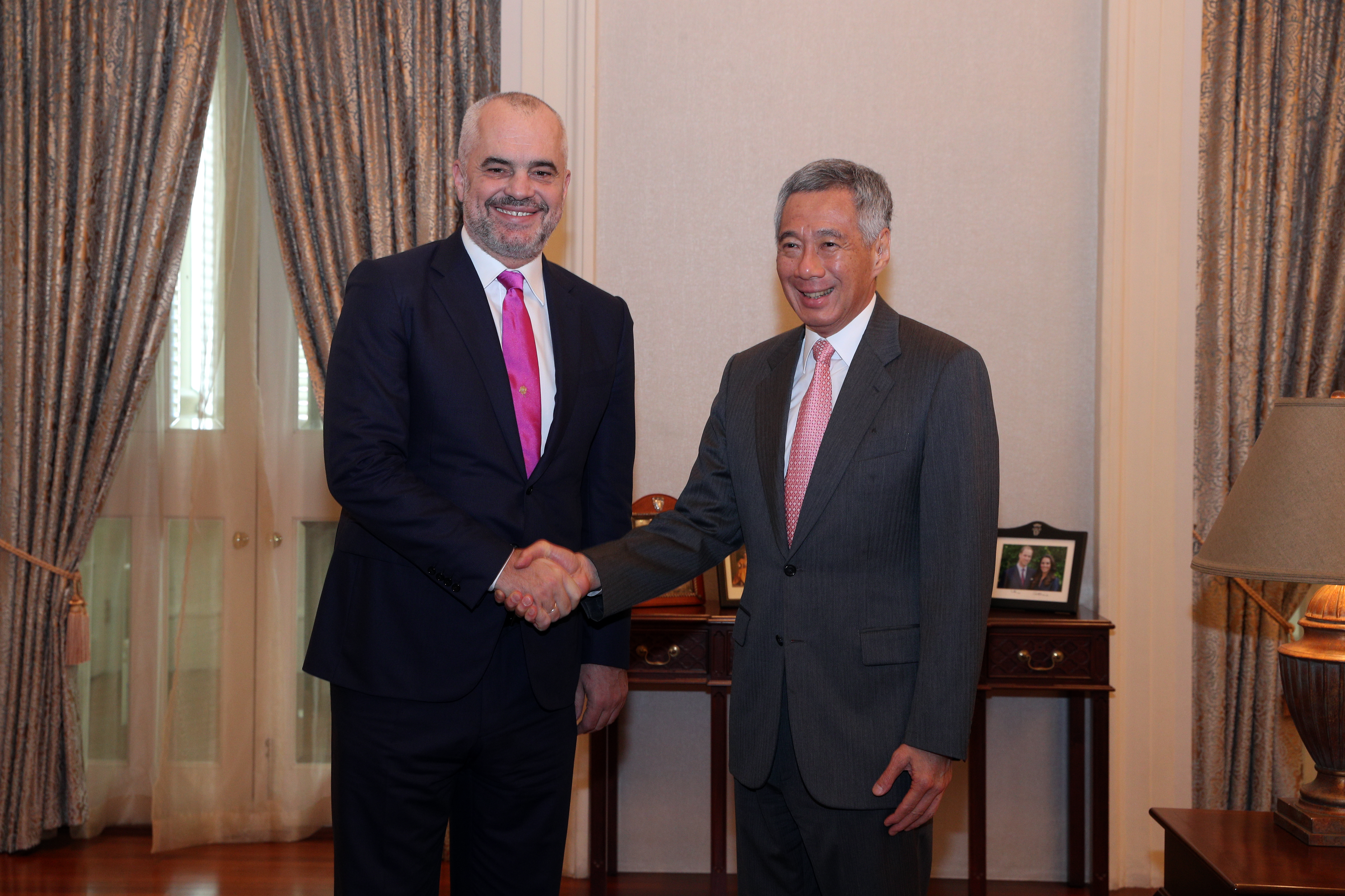 Call on PM Lee by Albanian PM Edi Rama on 18 Jan 2017 (MCI Photo by Chwee)