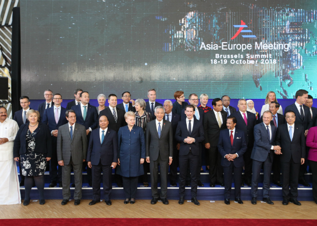 Leaders' photo at the Asia-Europe Meeting in Brussels. (MCI Photo by Chwee)