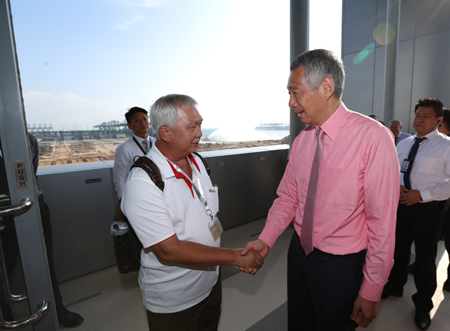 Opening of the Pasir Panjang Terminal Phases 3 and 4 on 23 Jun 2015 (MCI Photo by Terence Tan)