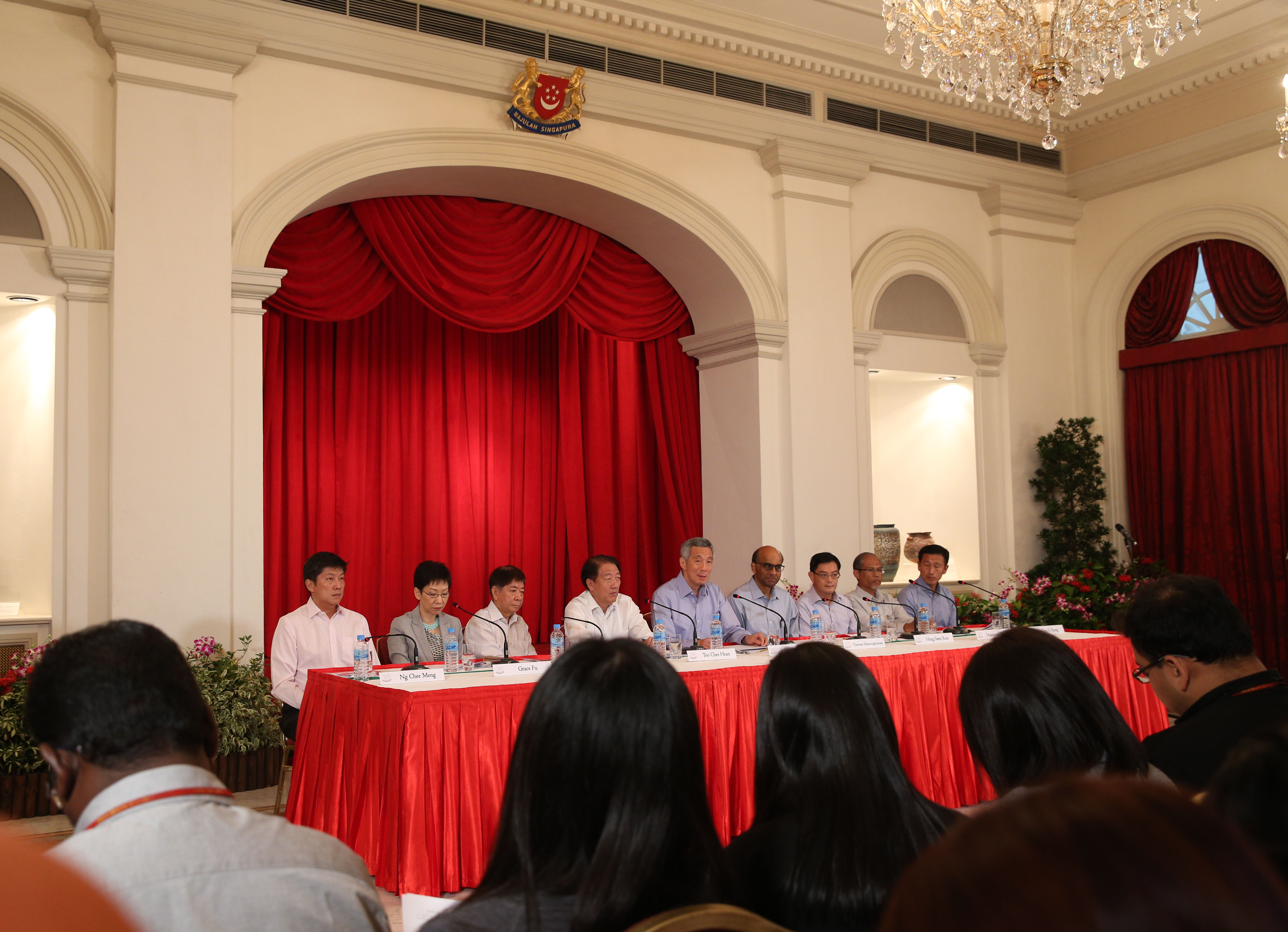 Press Conference on new Cabinet Line-Up on 28 September 2015 (MCI Photo by Terence Tan)