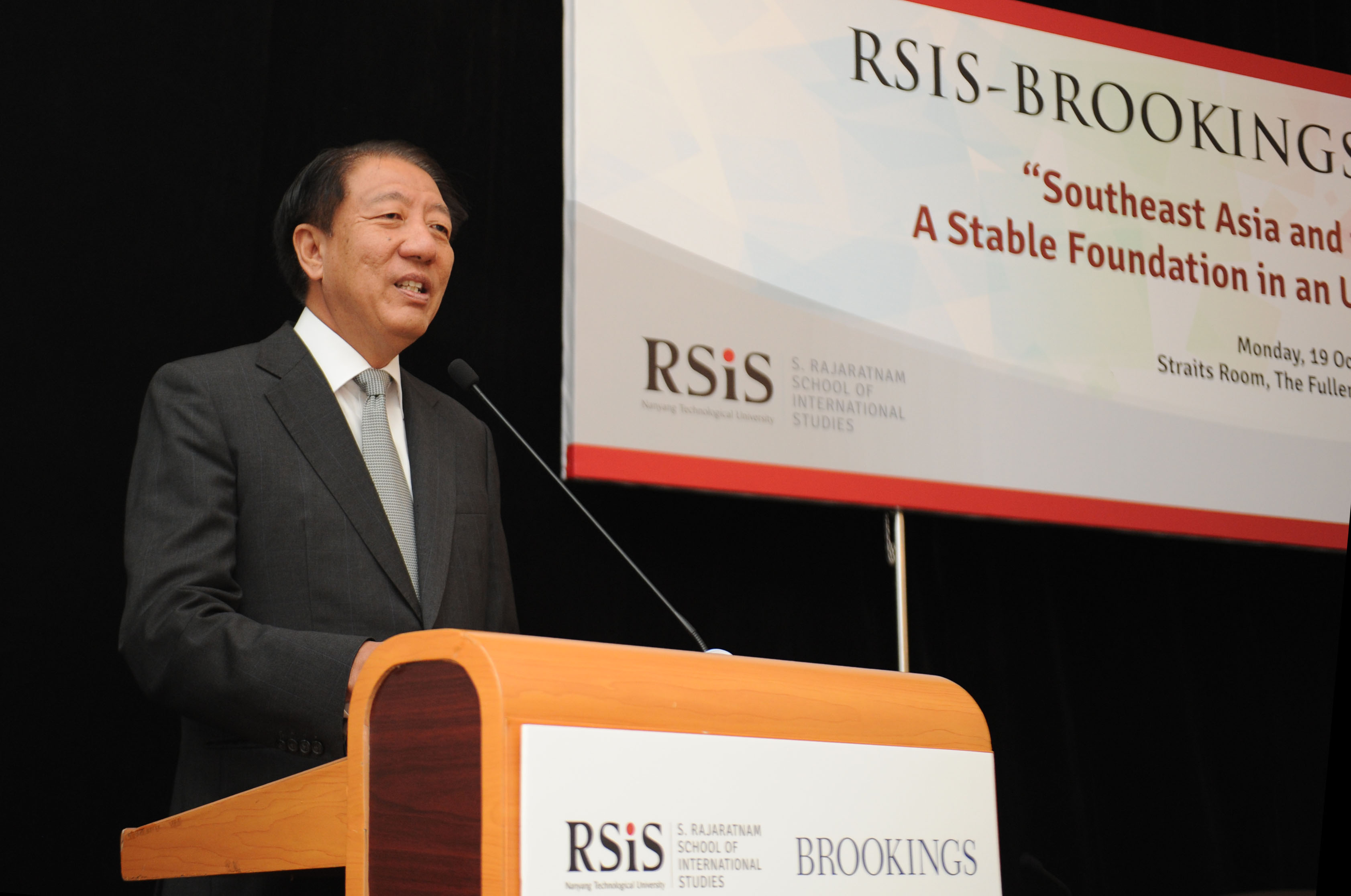 DPM Teo Chee Hean at the RSIS-Brookings Institution Conference on 19 Oct 2015