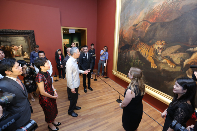 Prime Minister Lee Hsien Loong at the Opening Celebrations of the National Gallery Singapore on 23 Nov 2015 (MCI Photo by Kenji Soon)