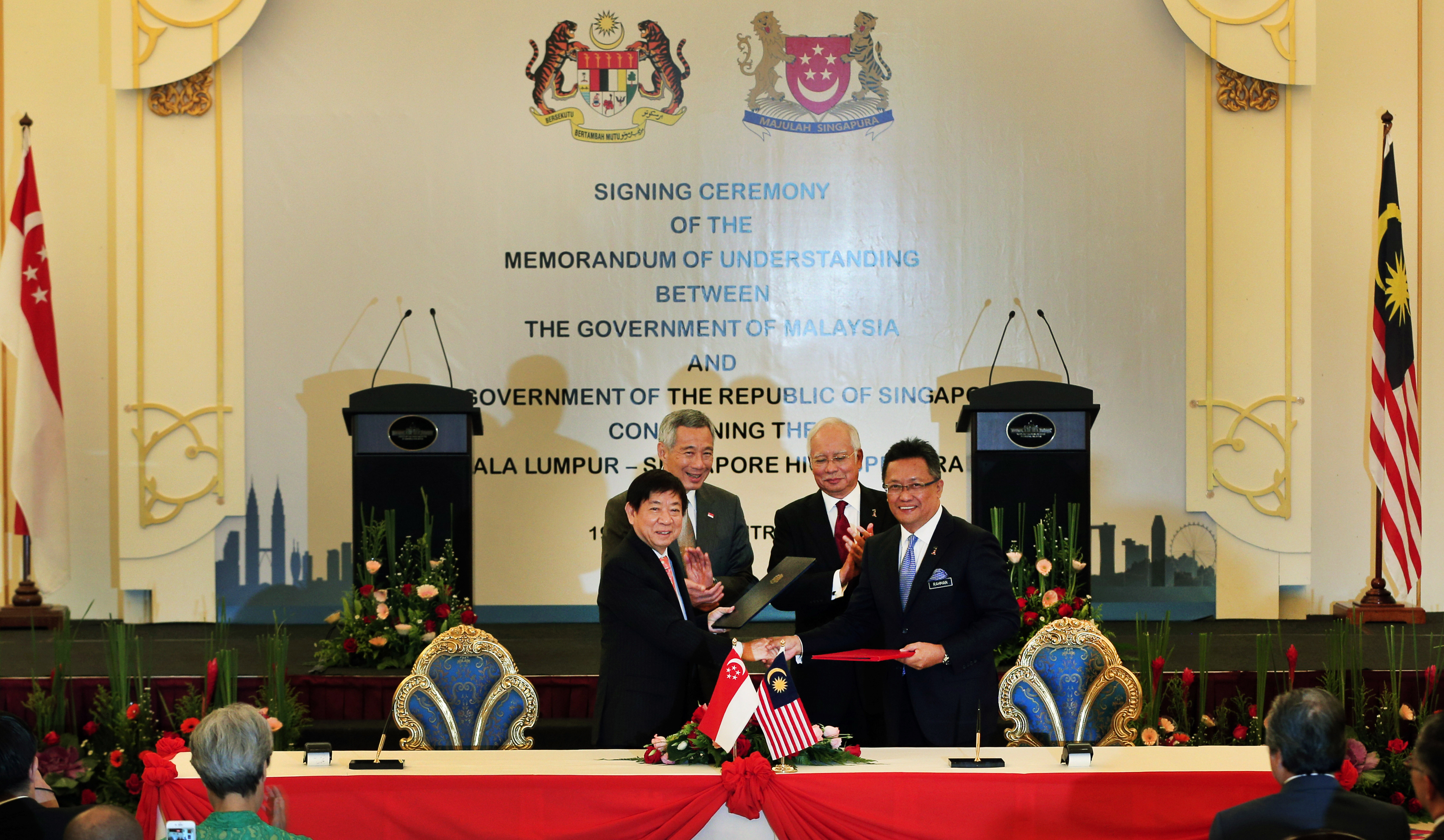 Signing of HSR MOU on 19 Jul 2016 (MCI Photo by Terence Tan)