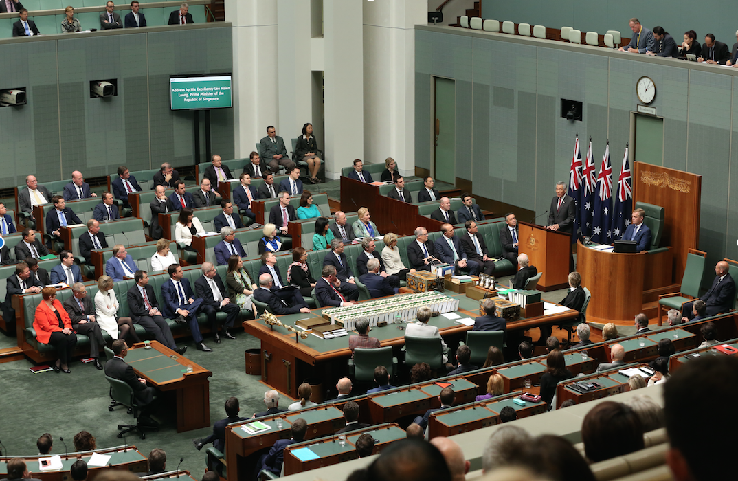  PM Lee Hsien Loong's Address to Parliament of Australia at Parliament House, in Canberra, Australia 