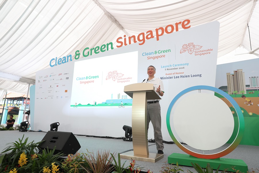 PM Lee Hsien Loong at Clean & Green Singapore Carnival 