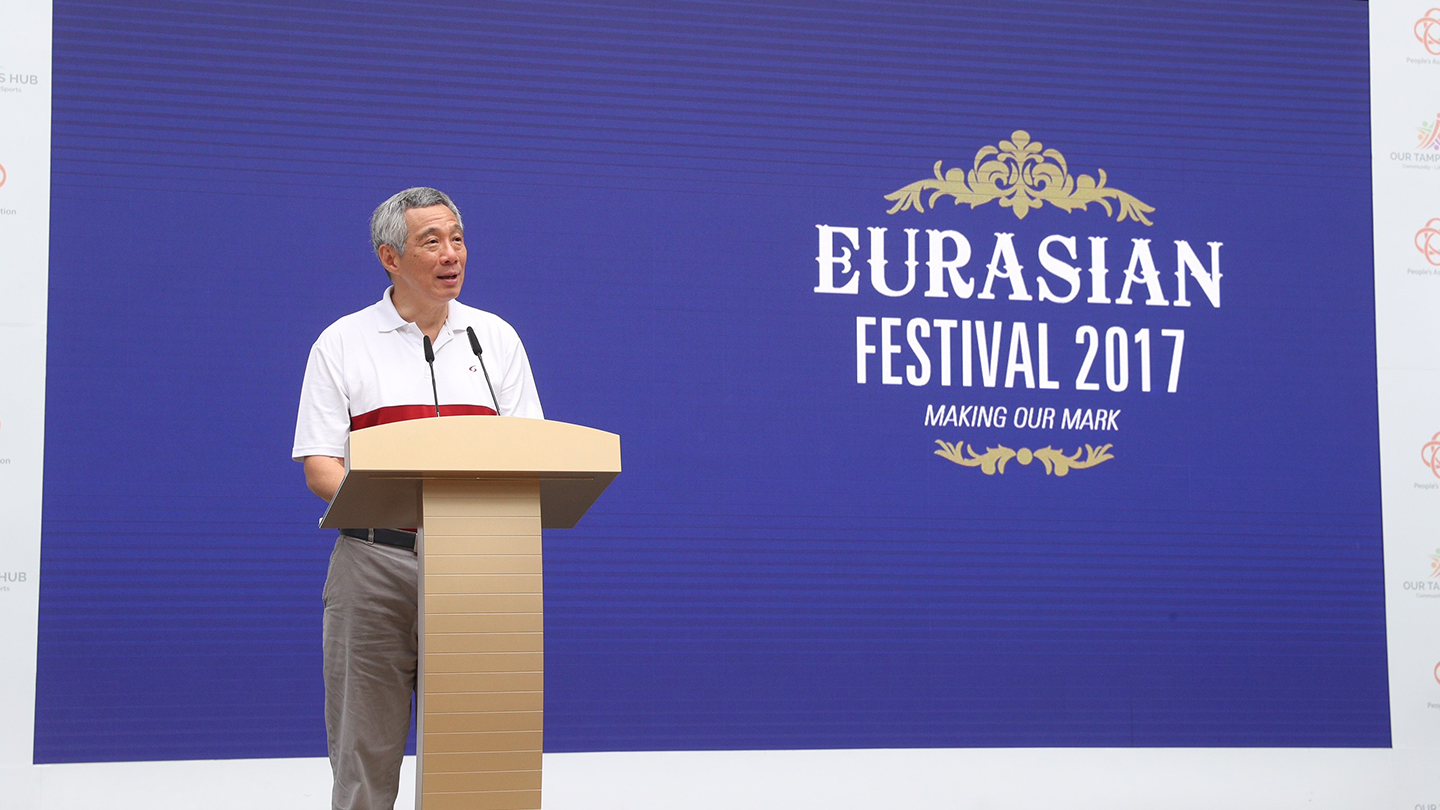 PM Lee at the Eurasian Festival.