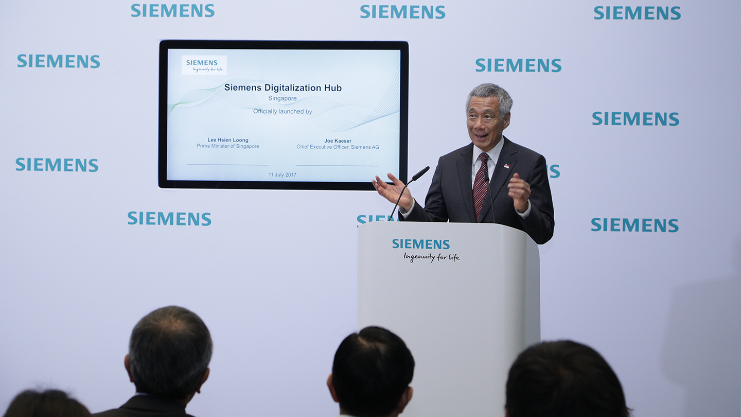 PM Lee Hsien Loong at the Launch of the Siemens Digitalisation Hub in Munich, Germany