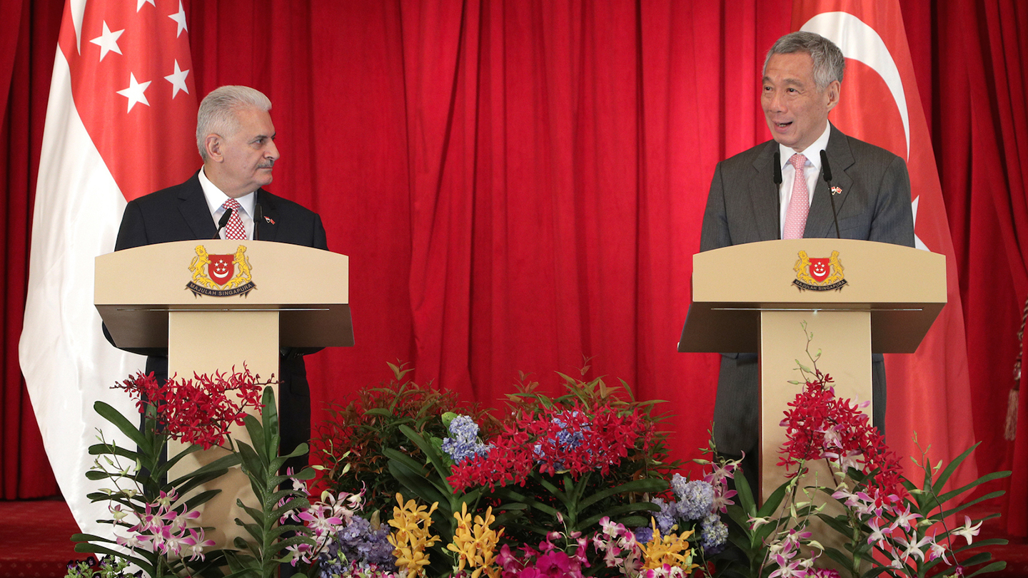 PM Lee Hsien Loong at Joint Press Conference with Turkish PM Binali Yildirim on 21 Aug 2016 (MCI Photo by Kenji)
