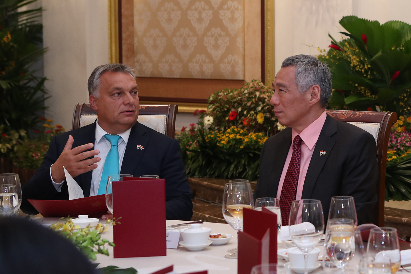 Official dinner in honour of  Hungarian PM Orban Viktor on 26 Sep 2017 (MCI Photo by Betty Chua)