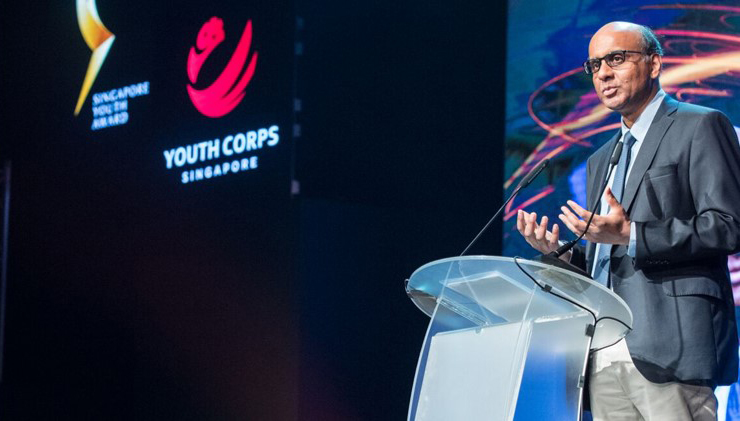 DPM Tharman Shanmugaratnam at the Singapore Youth Award on 21 Oct 2017