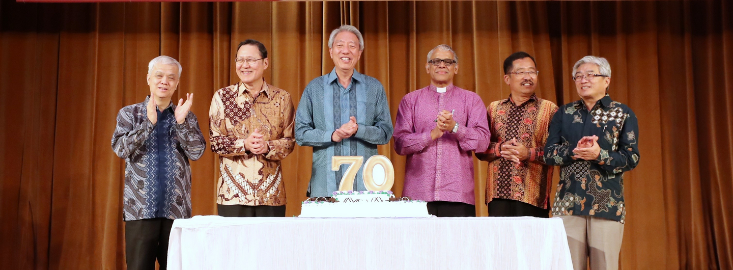 DPM Teo Chee Hean at the 70th Anniversary Thanksgiving Dinner of the Trinity Theological College on 5 October 2018.