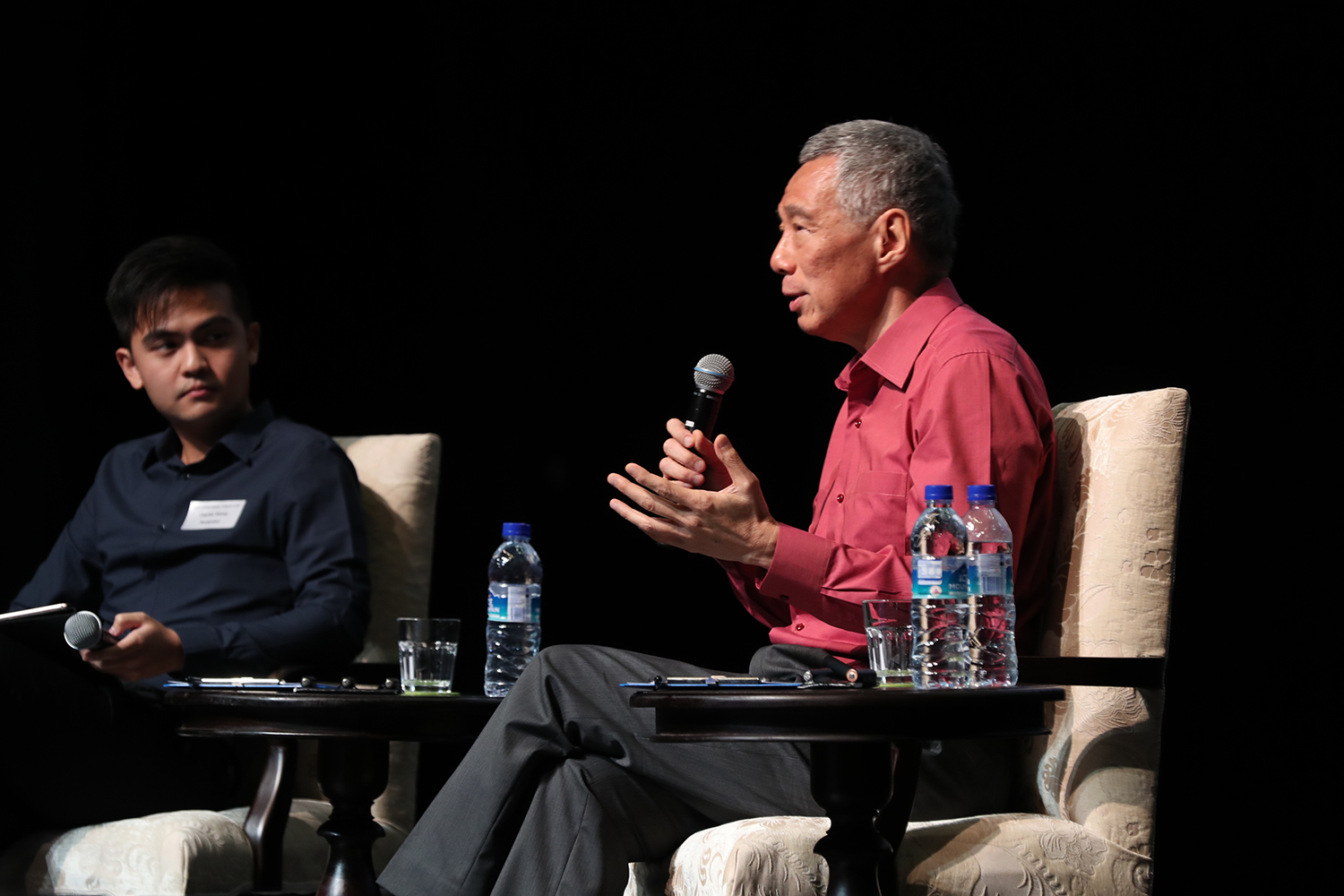 Dialogue with PM Lee Hsien Loong at the SUTD Ministerial Forum on 5 Apr 2018 (MCI Photo by LH Goh)