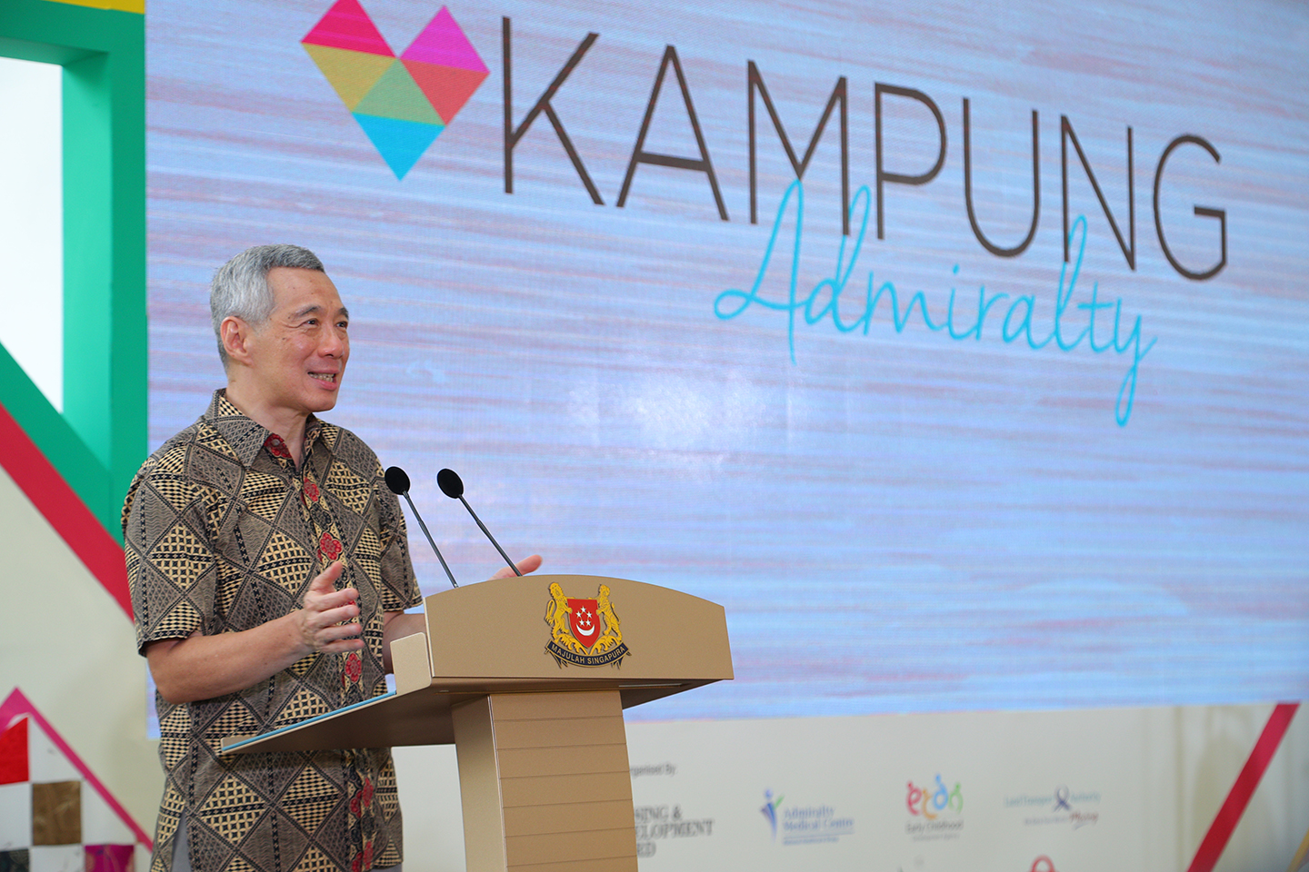 PM Lee Hsien Loong at Kampung Admiralty opening on 12 May 2018 (MCI Photo by Kenji Soon)