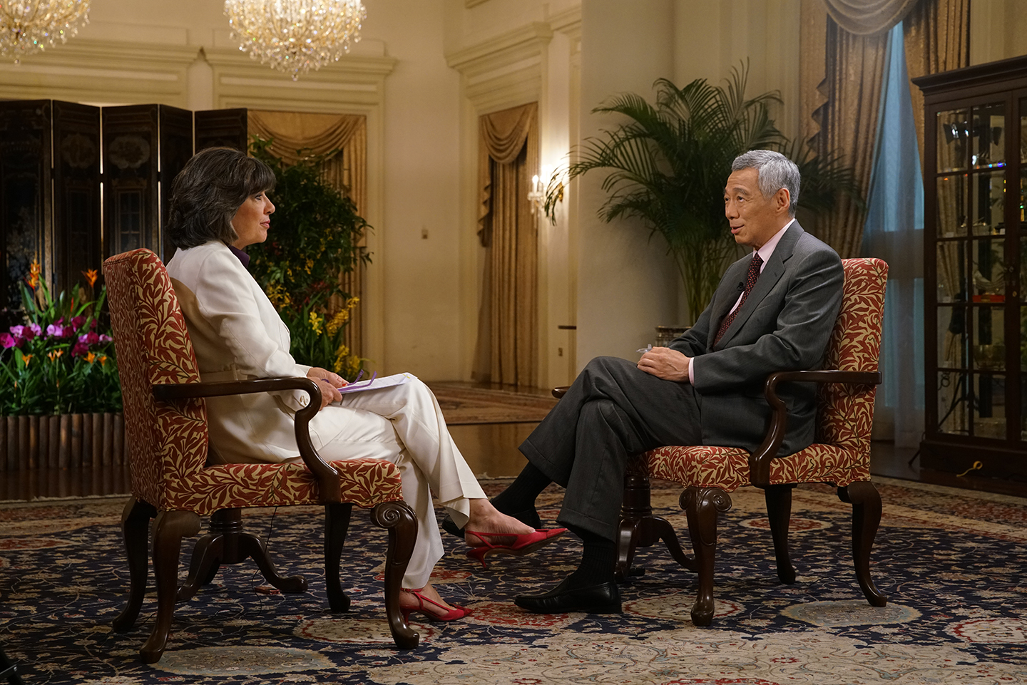 CNN Interview with PM Lee Hsien Loong on 11 Jun 2018 (MCI Photo by Chwee)