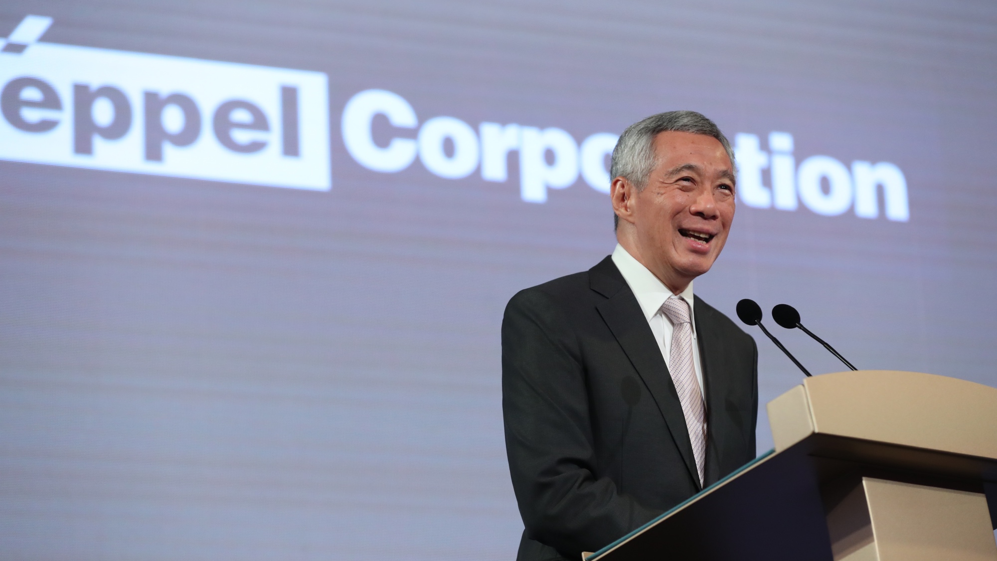PM Lee Hsien Loong speaking at the Keppel Corporation 50th Anniversary Dinner on 3 Aug 2018. 