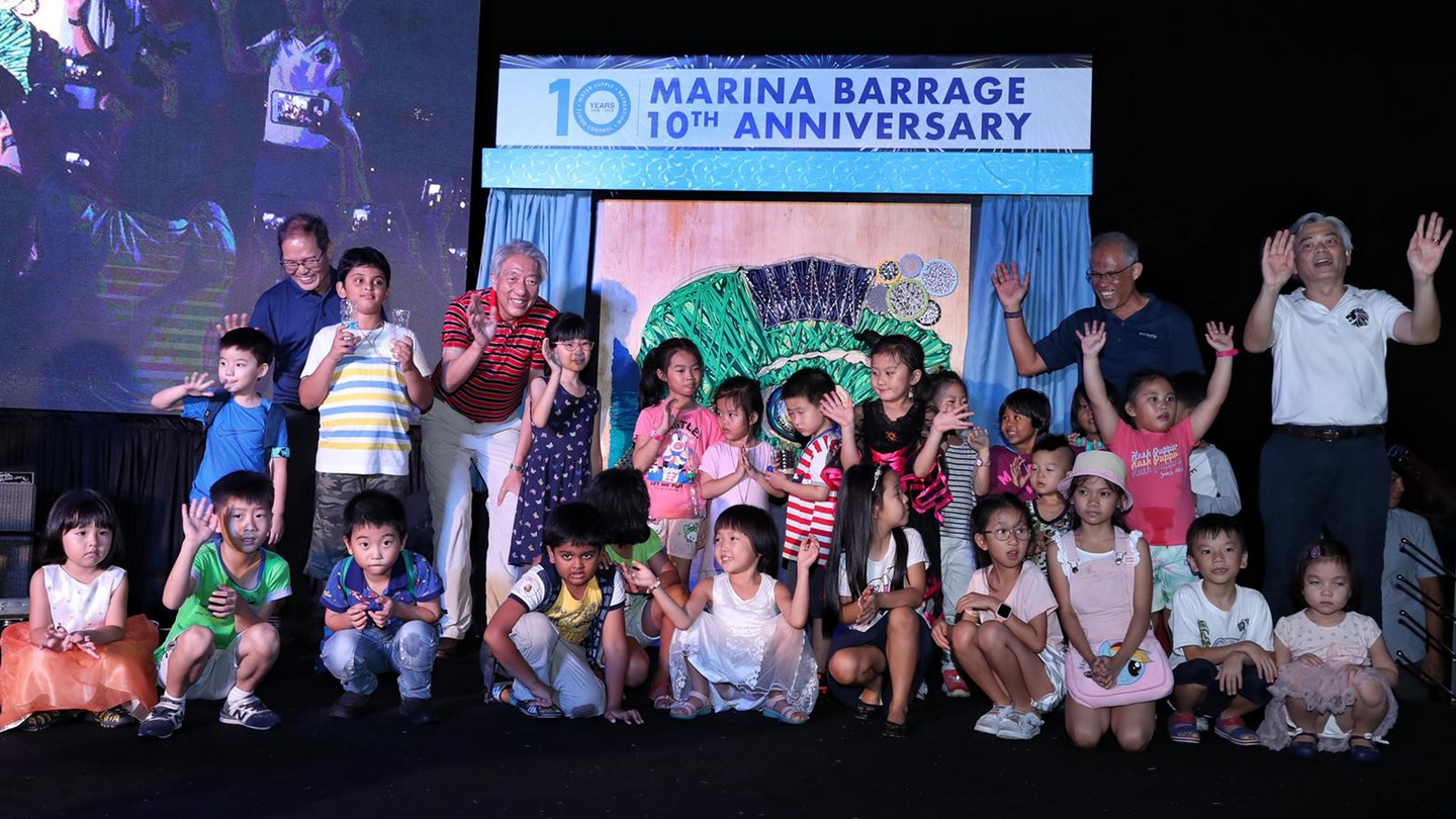 DPM Teo Chee Hean at the 10th Anniversary of the Marina Barrage on 27 October 2018.