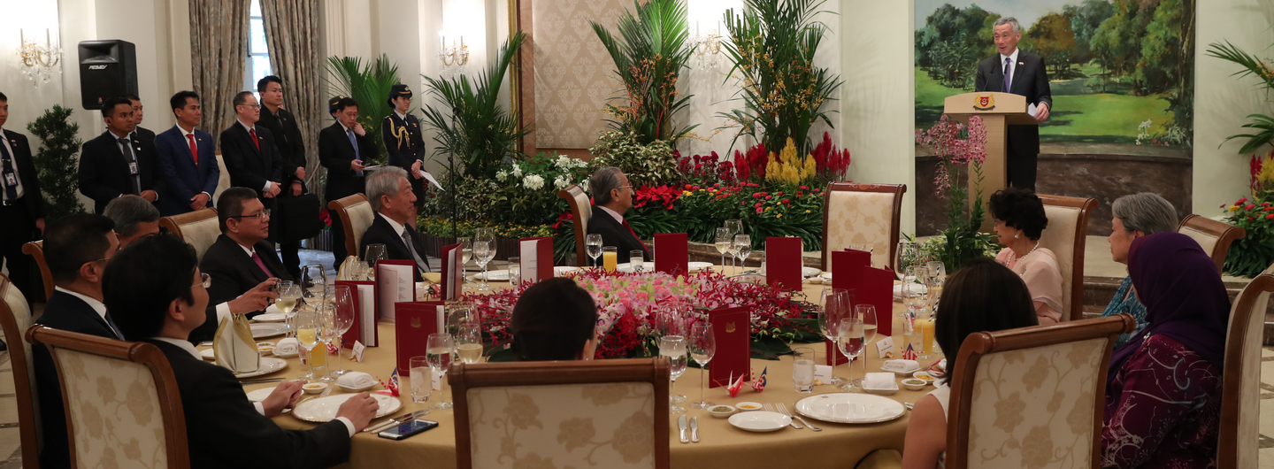 PM Lee Hsien Loong at the Official Lunch in Honour of Malaysian Prime Minister Dr Mahathir Mohamad 