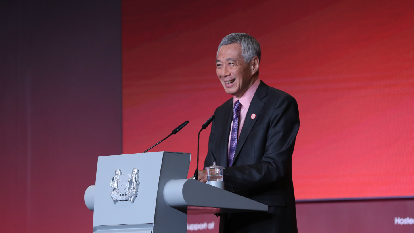 PM Lee Hsien Loong at the Closing Dialogue of the Smart Nation Summit on 26 Jun 2019.