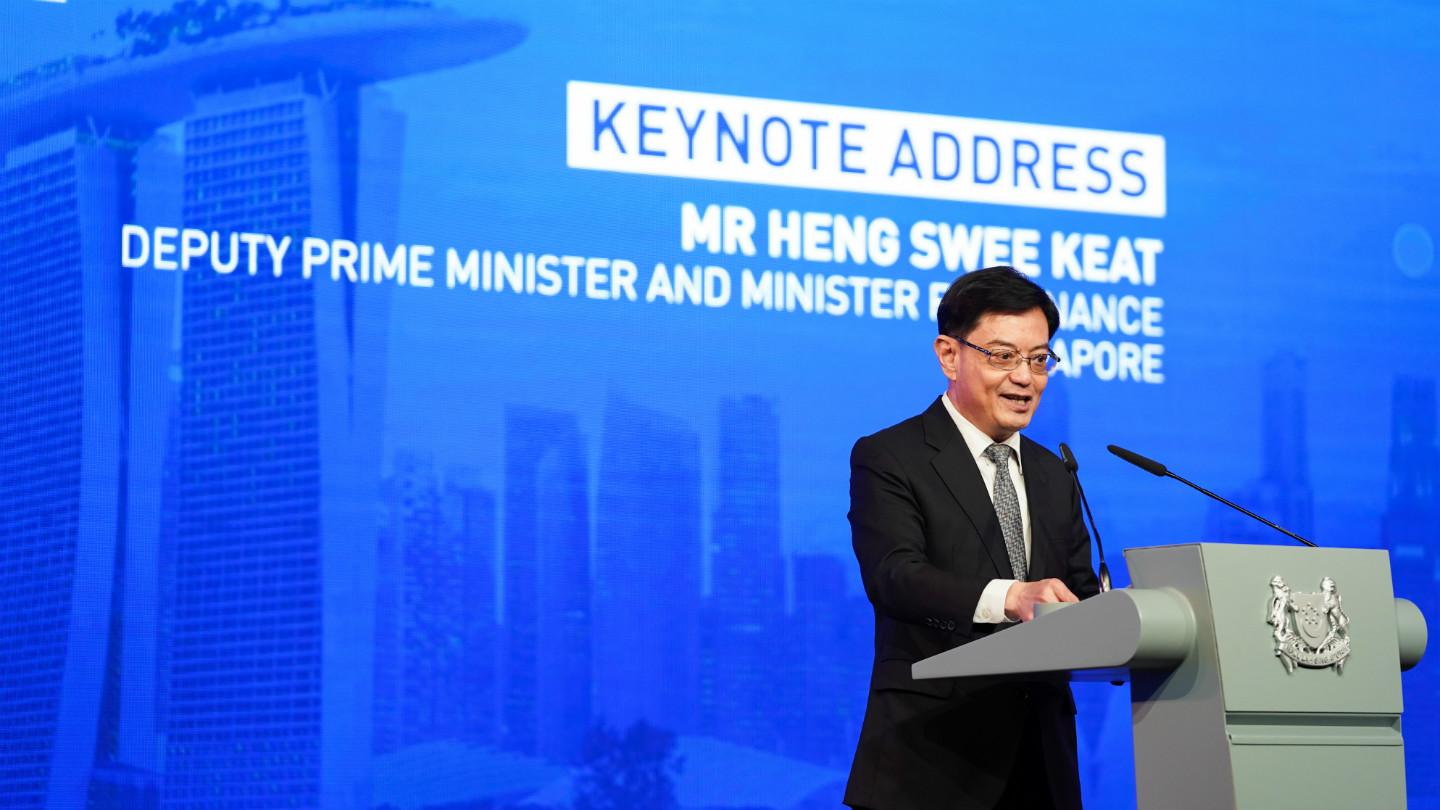 DPM Heng Swee Keat at the Singapore Convention Signing Ceremony and Conference Gala Dinner on 7 Aug 2019. 
