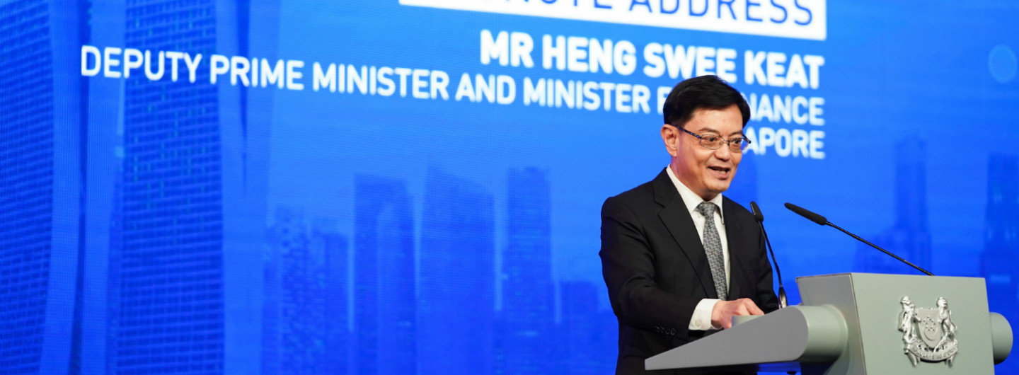 DPM Heng Swee Keat at the Singapore Convention Signing Ceremony and Conference Gala Dinner on 7 Aug 2019. 