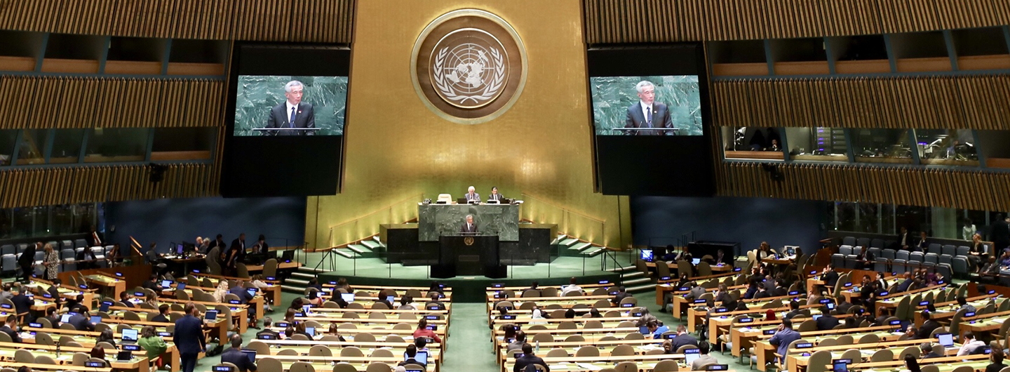 National Statement by PM Lee at the 74th Session of the UN General Assembly on 27 Sept 2019 (MCI Photo by Betty Chua)