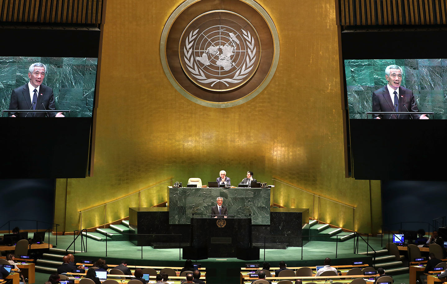 National Statement by PM Lee at the 74th Session of the UN General Assembly on 27 Sept 2019 (MCI Photo by Betty Chua)