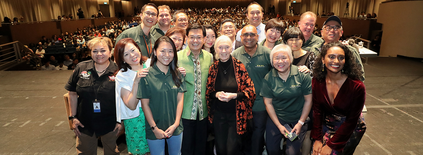 DPM Heng Swee Keat at "Living in Harmony with Nature and Wildlife: A Dialogue with Dr. Jane Goodall" on 28 Nov 2019
