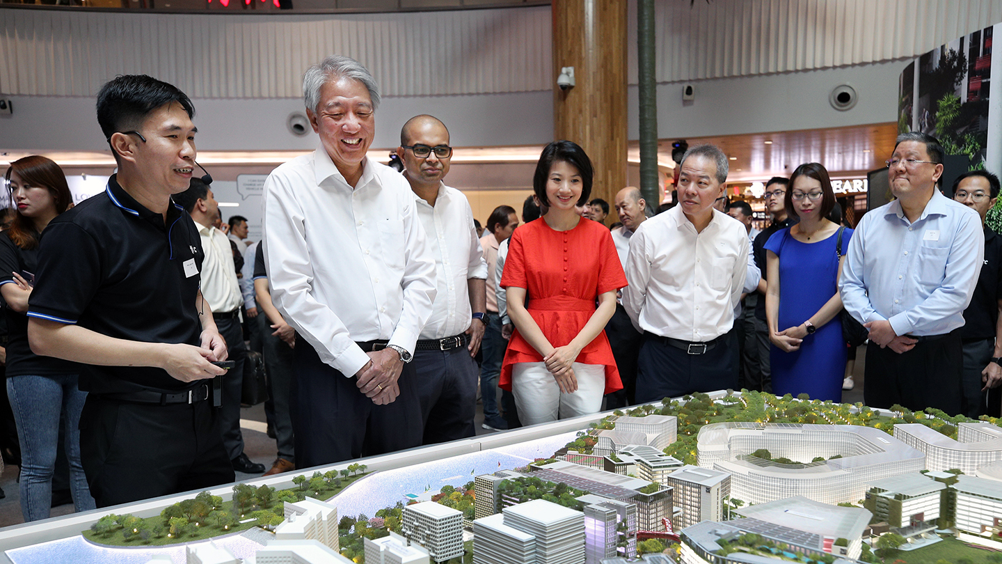 SM Teo Chee Hean at the Punggol Digital District's Groundbreaking Ceremony and Exhibition