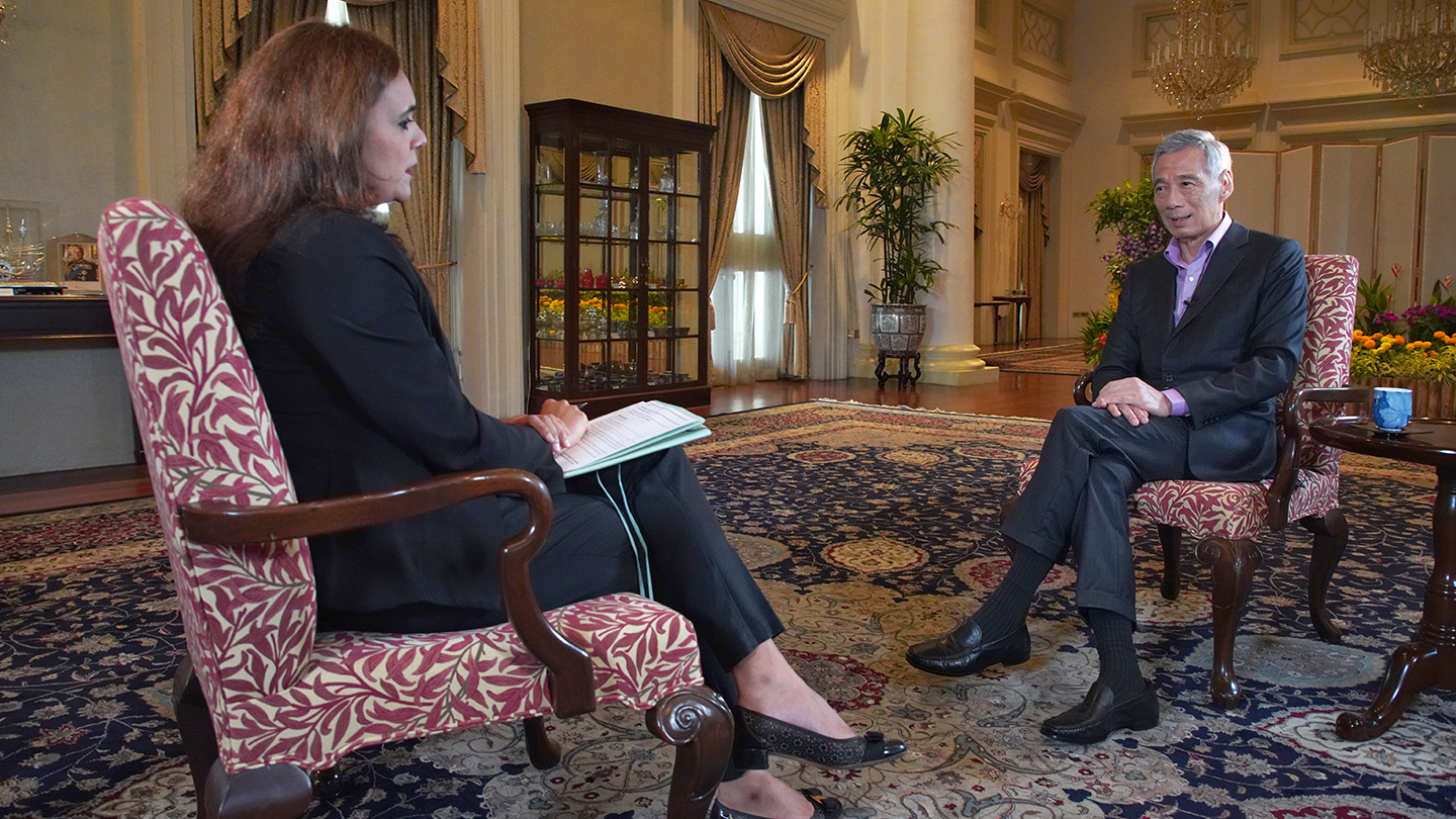 PM Lee Hsien Loong's interview with BBC's Asia business on 2 March 2021 (MCI Photo by Chwee)