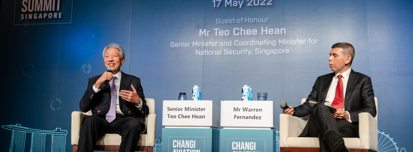 SM Teo at 2022 Changi Aviation Summit - Hero banner png