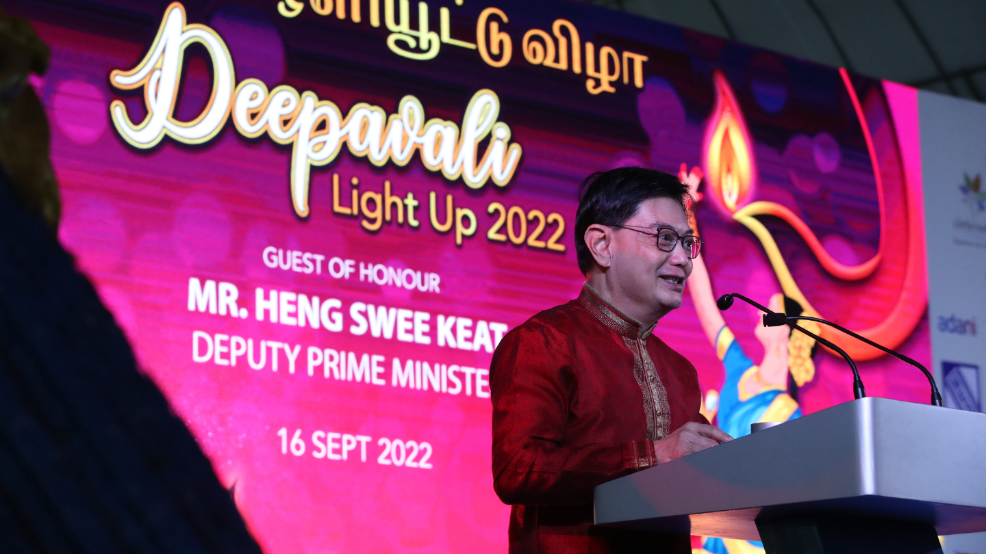 20220916 - DPM Heng Swee Keat at Deepavali 2022 Light Up ceremony feature image png