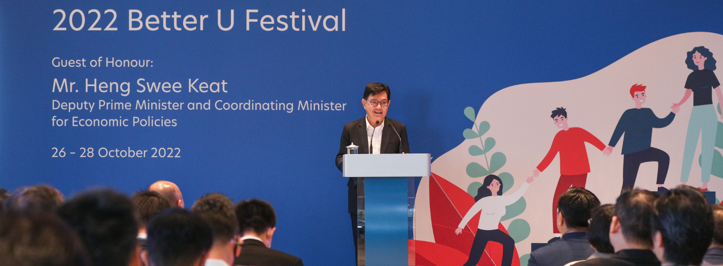 20221026 - DPM Heng Swee Keat at the launch of UOB Better U Festival hero banner png