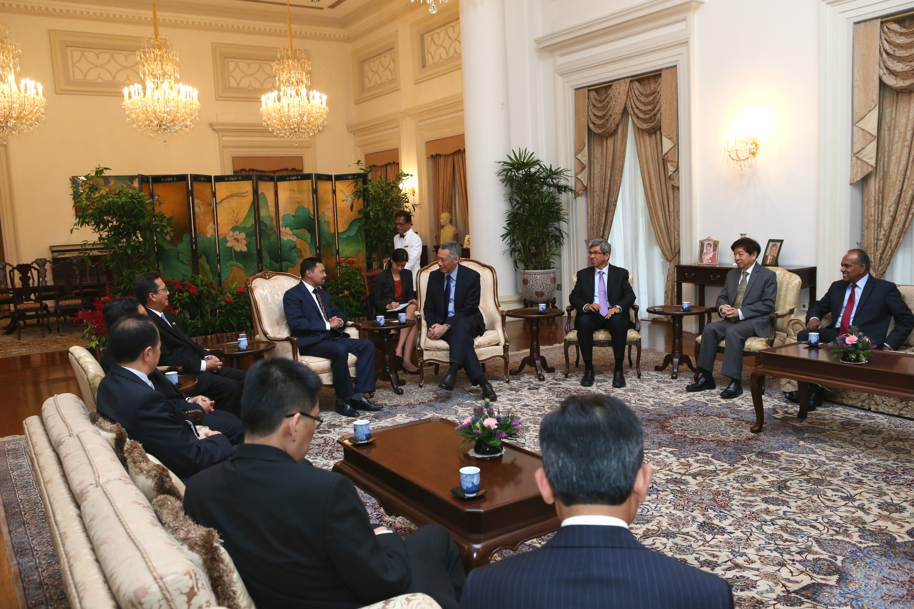 Visit of HRH Al-Muhtadee Billah, the Crown Prince of Brunei - 2 Sep 2014 (MCI Photo by LH Goh)