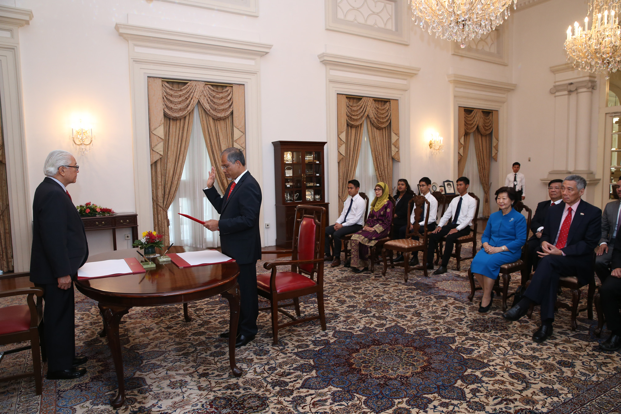 Swearing-in Ceremony for Mr Masagos Zulkifli on 9 April 2015 (MCI Photo by LH Goh)