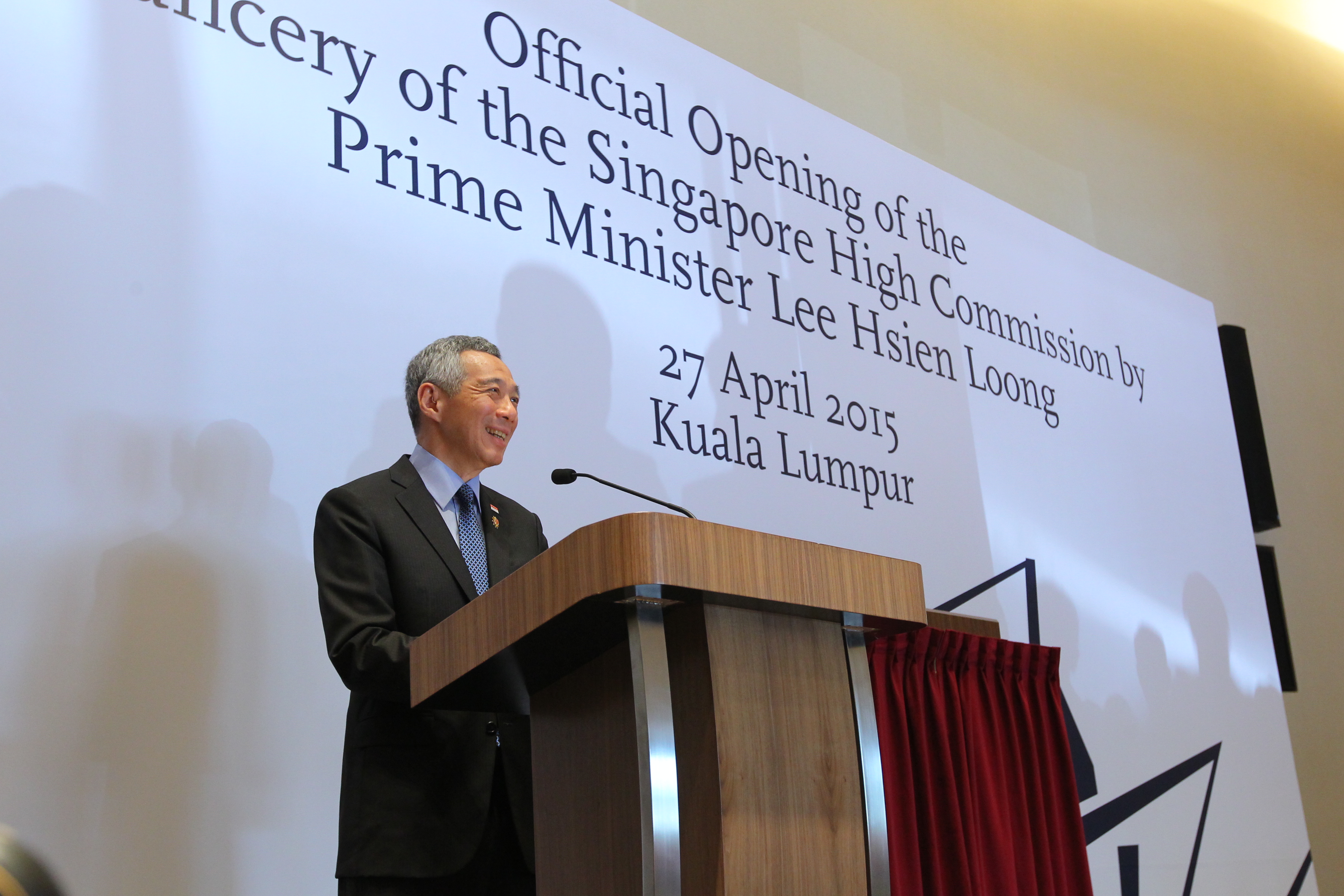 Opening of the Chancery of the Singapore High Commission in Kuala Lumpur on 27 Apr 2015 (MCI Photo by Kenji Soon)