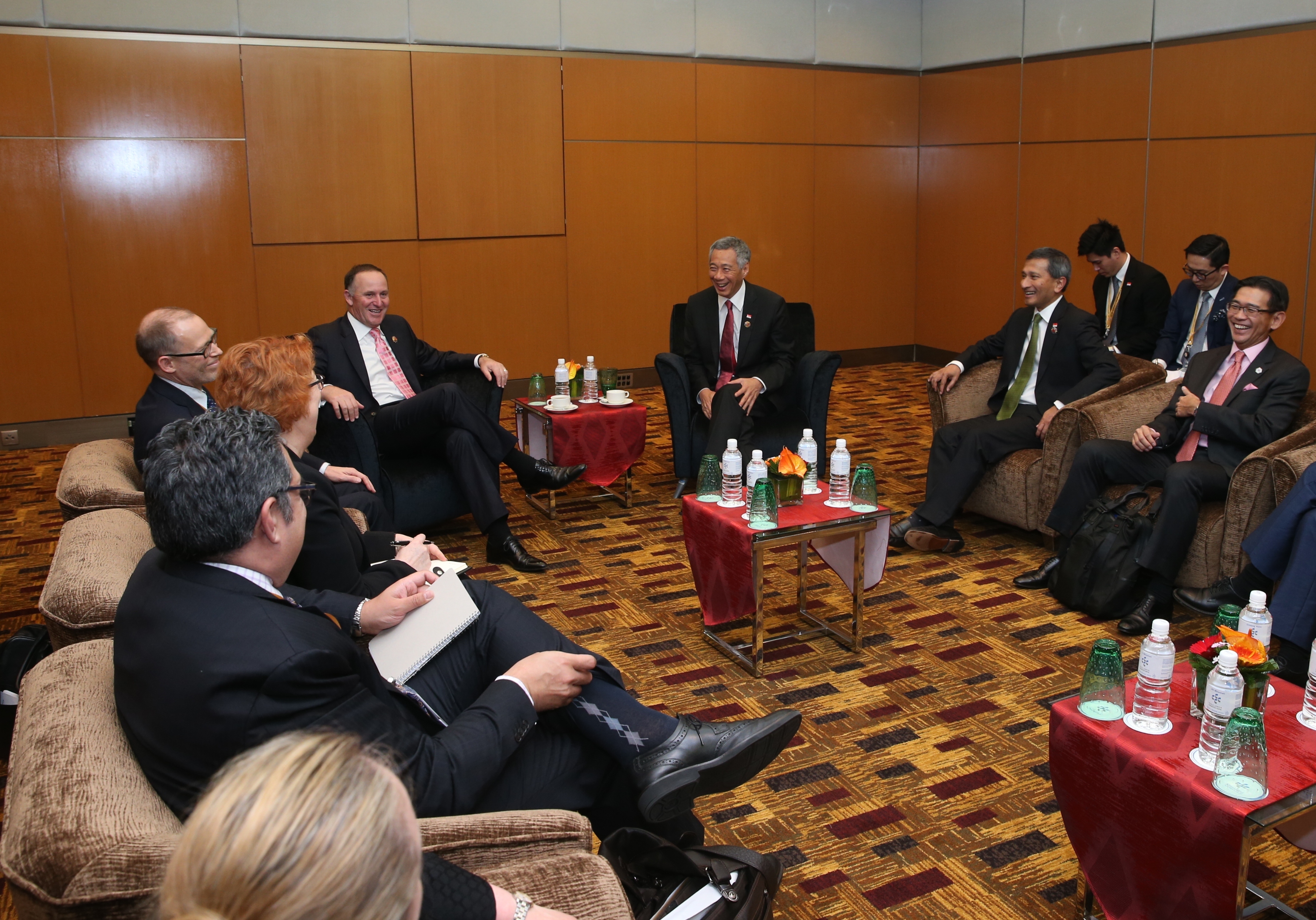 Prime Minister Lee Hsien Loong at the 27th ASEAN Summit in Kuala Lumpur in Nov 2015 (MCI Photo by LH Goh)