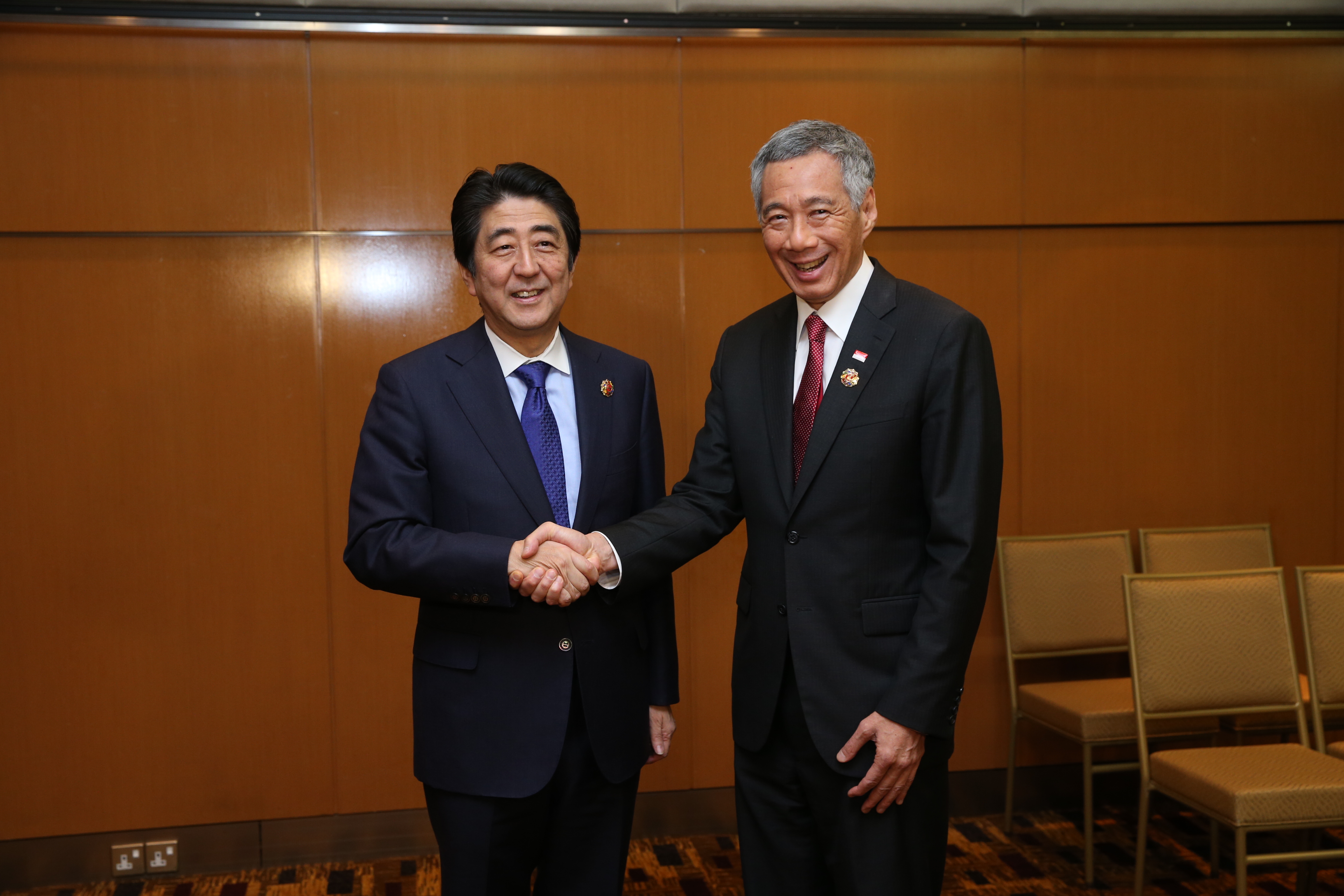 Prime Minister Lee Hsien Loong at the 27th ASEAN Summit in Kuala Lumpur in Nov 2015 (MCI Photo by LH Goh)