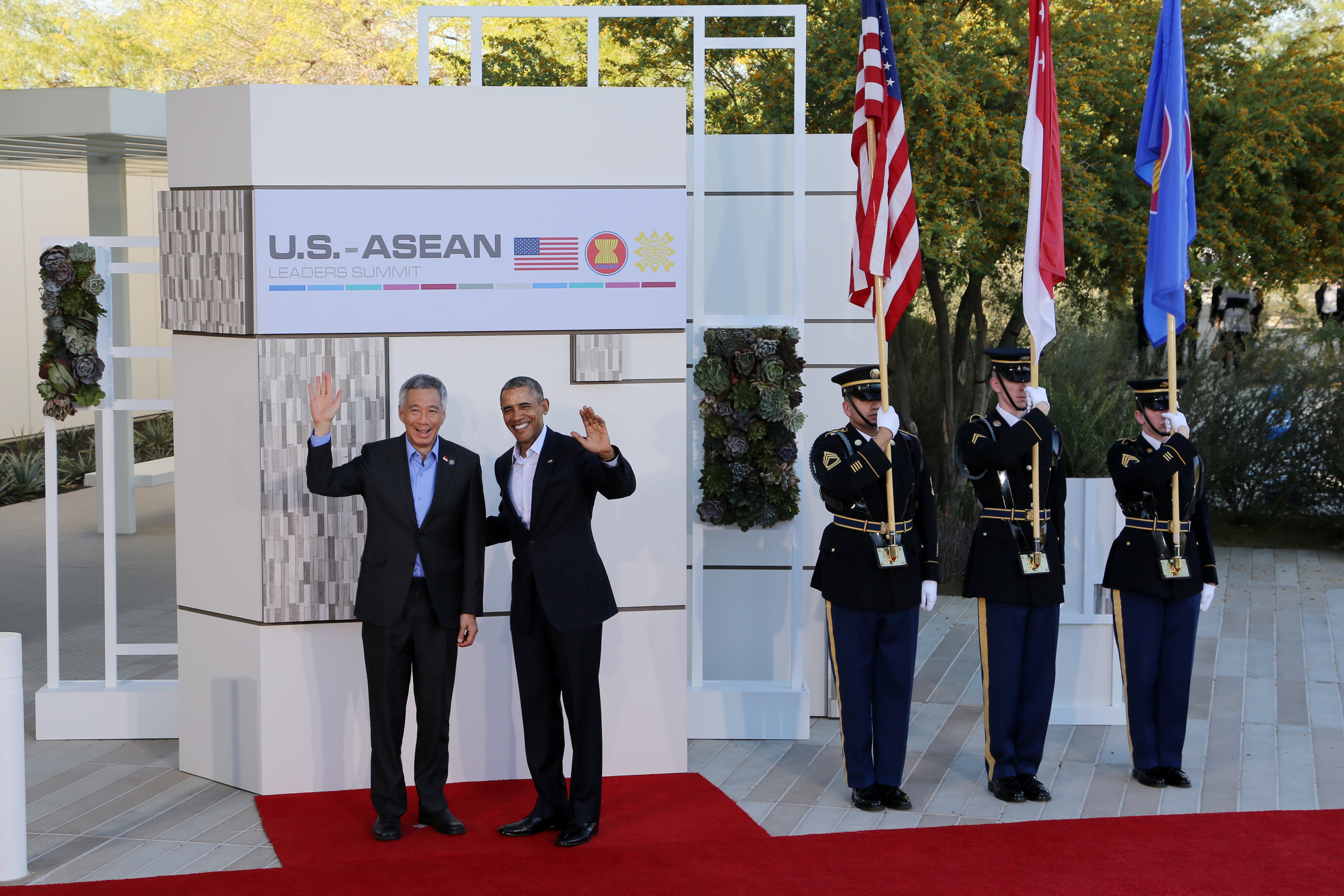 PM Lee at Special ASEAN-US Leaders Summit on 15 Feb 2016 (MCI Photo by Kenji Soon)