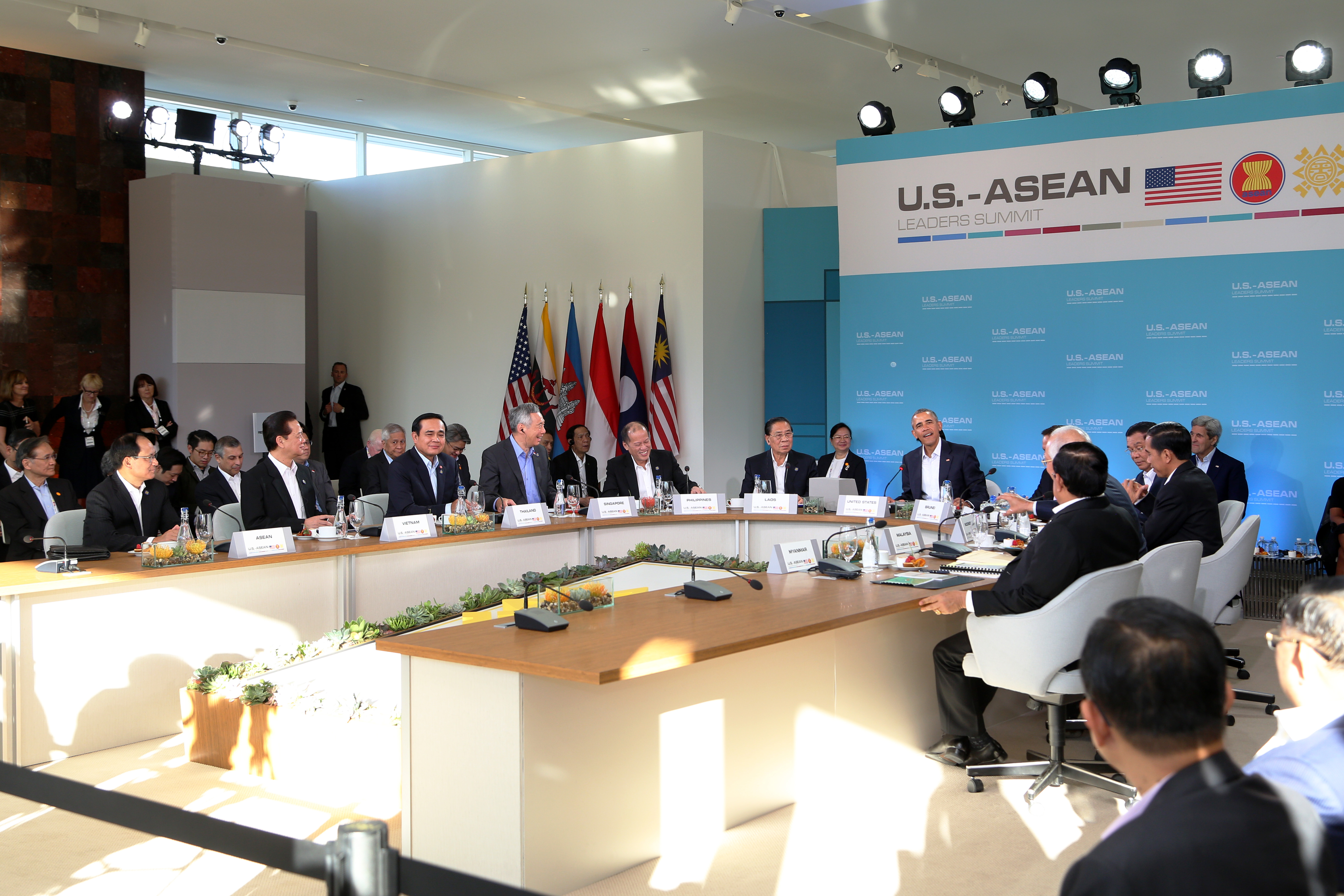 PM Lee at Special ASEAN-US Leaders Summit on 15 Feb 2016 (MCI Photo by Kenji Soon)