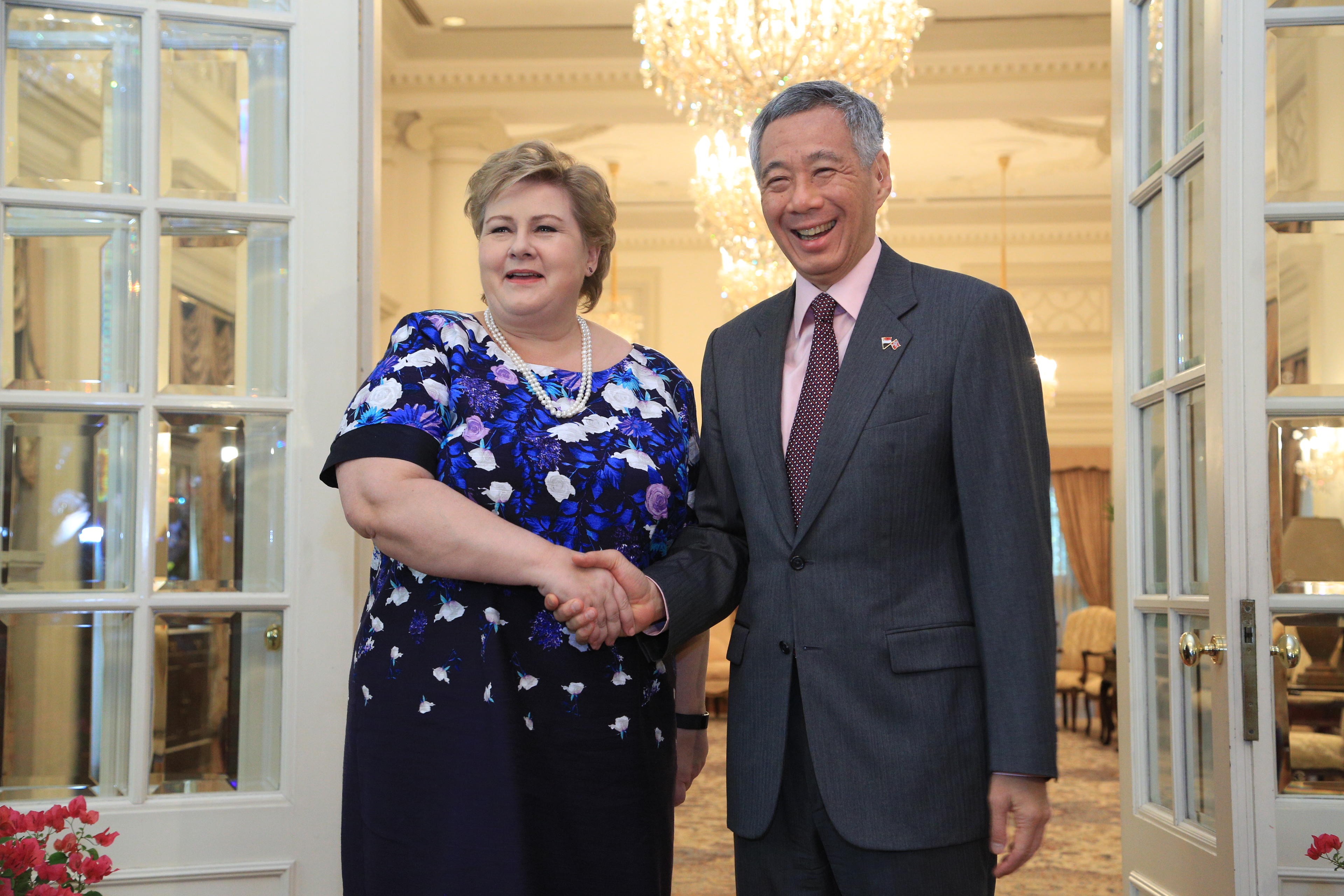 Official Visit by Norwegian Prime Minister Erna Solberg in Apr 2016 (MCI Photo by Kenji Soon)