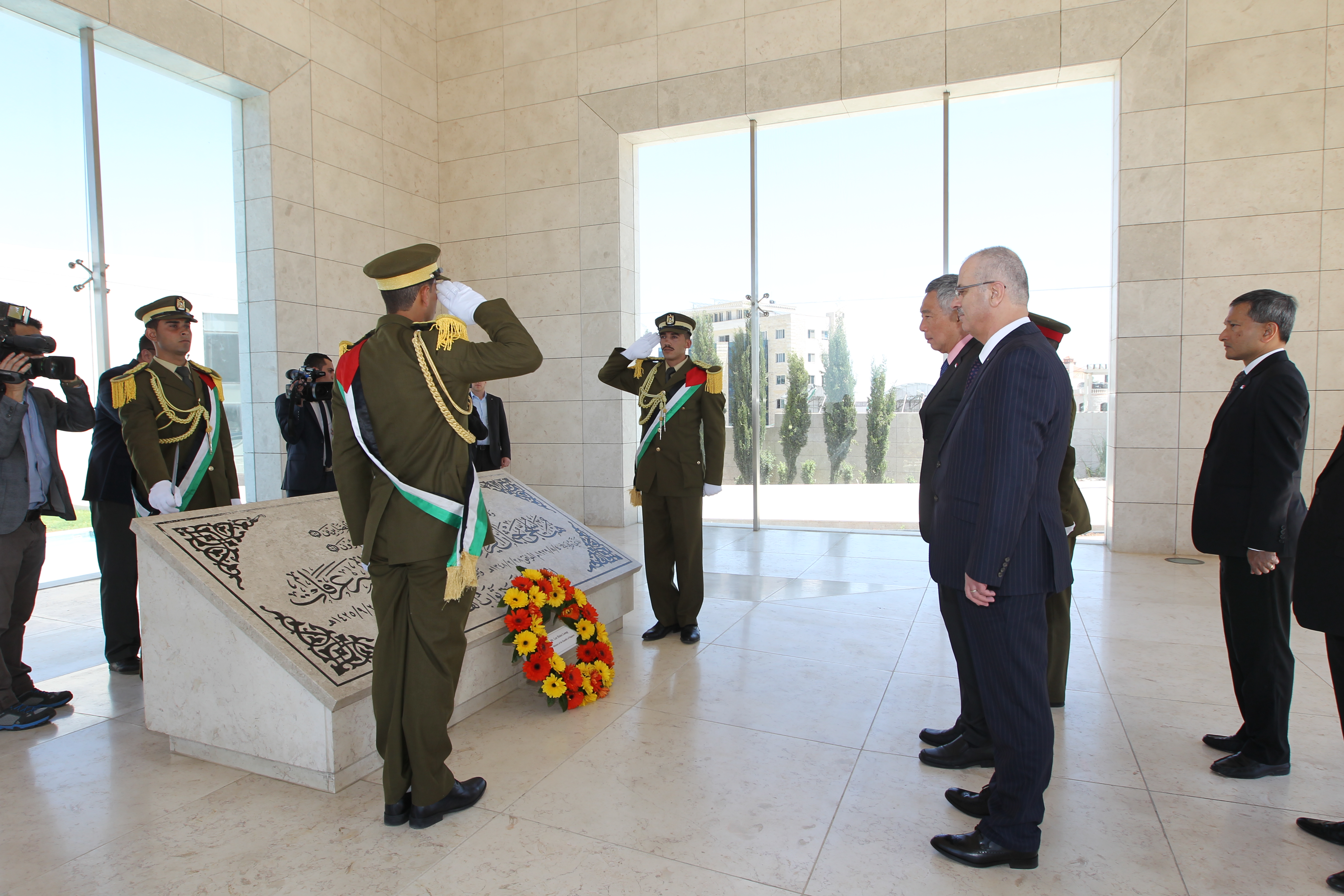 Visit of Prime Minister Lee Hsien Loong to the Palestinian Territories on 20 Apr 2016 (MCI Photo by Chwee)