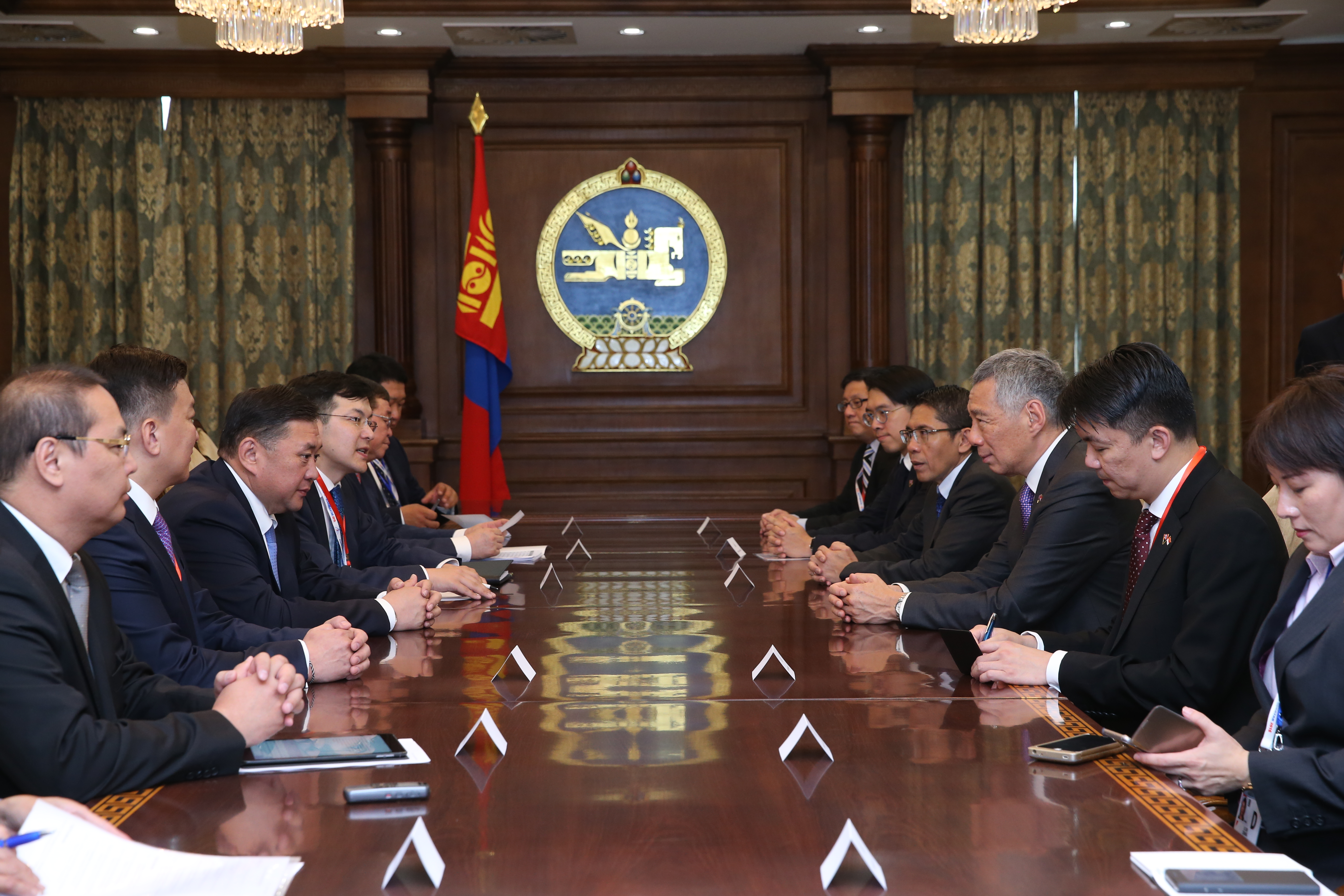 PM Lee Hsien Loong's official visit to Mongolia in July 2016 (MCI Photo by LH Goh)