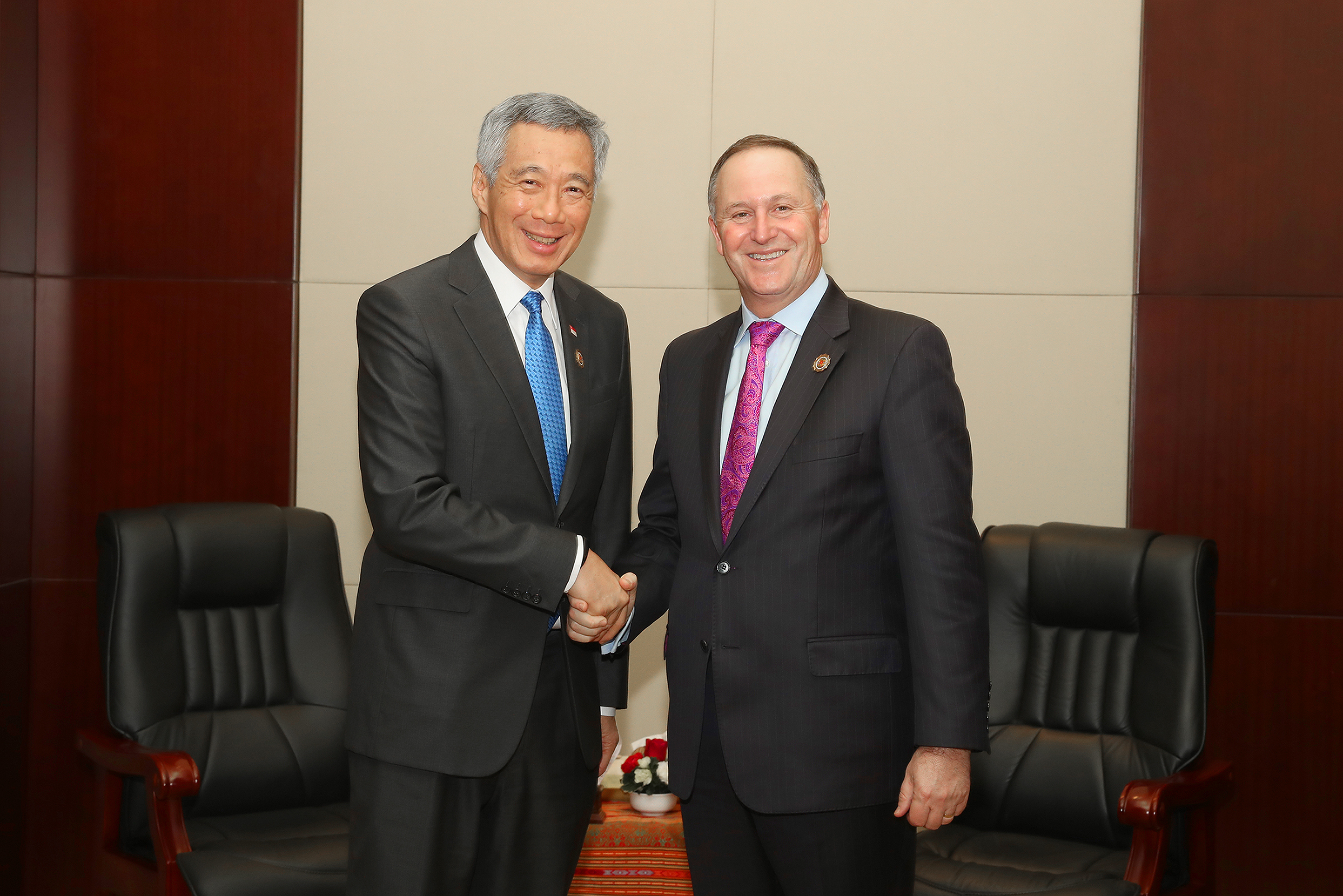 PM Lee Hsien Loong meeting with NZ PM John Key on 7 Sep 2016 (MCI Photo by Chwee)